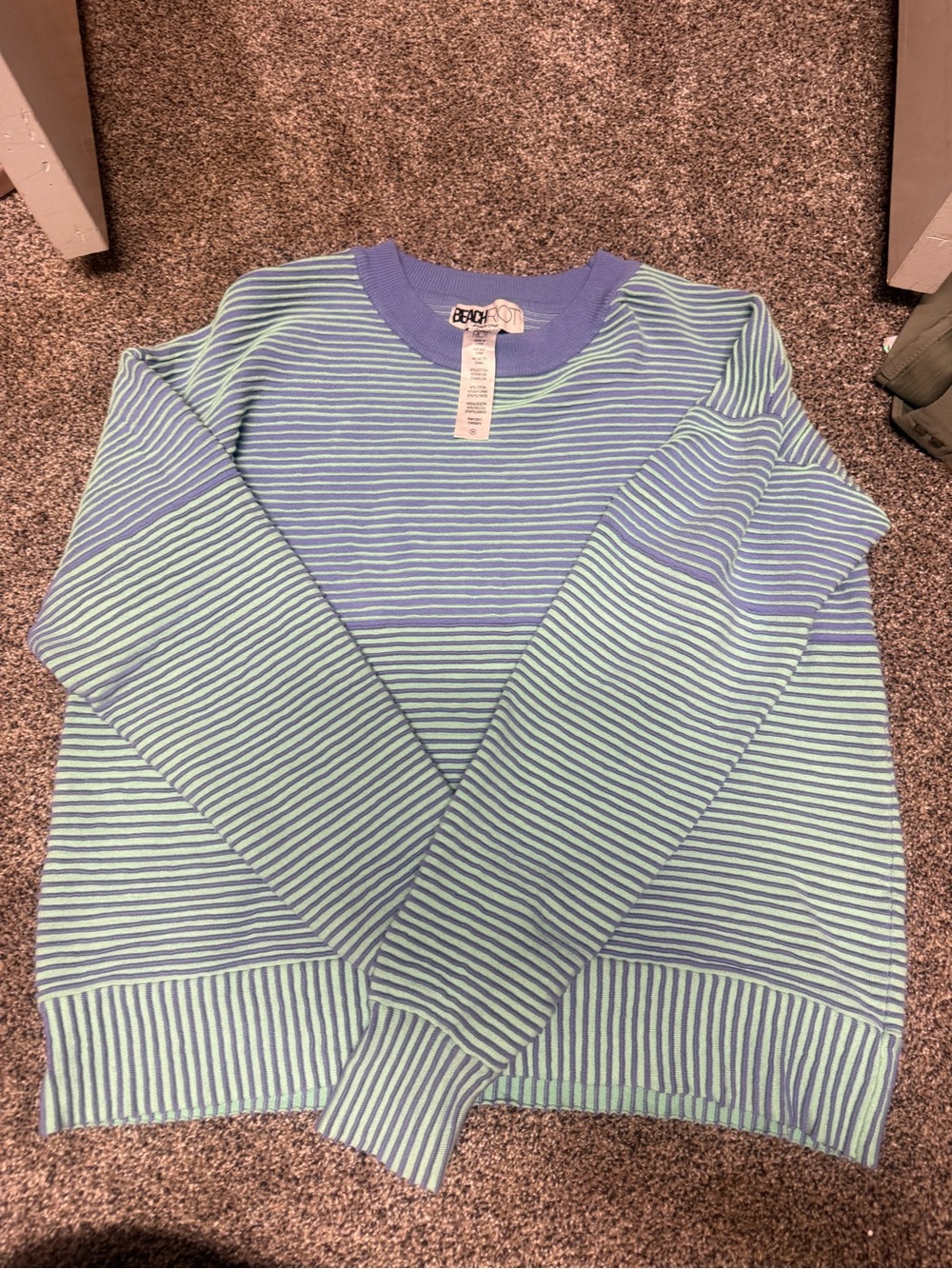 Beach riot striped pullover